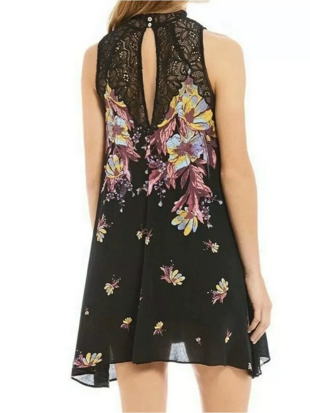 Intimately Free People Mini Slip Dress Women S Floral Lace Whimsygoth Fairy